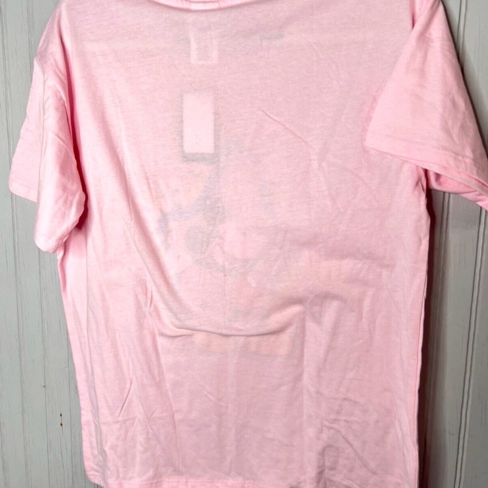 NWT Freeze New York Pink Disney Mickey 'Go With The Flow' Graphic Tee size M - Picture 2 of 6